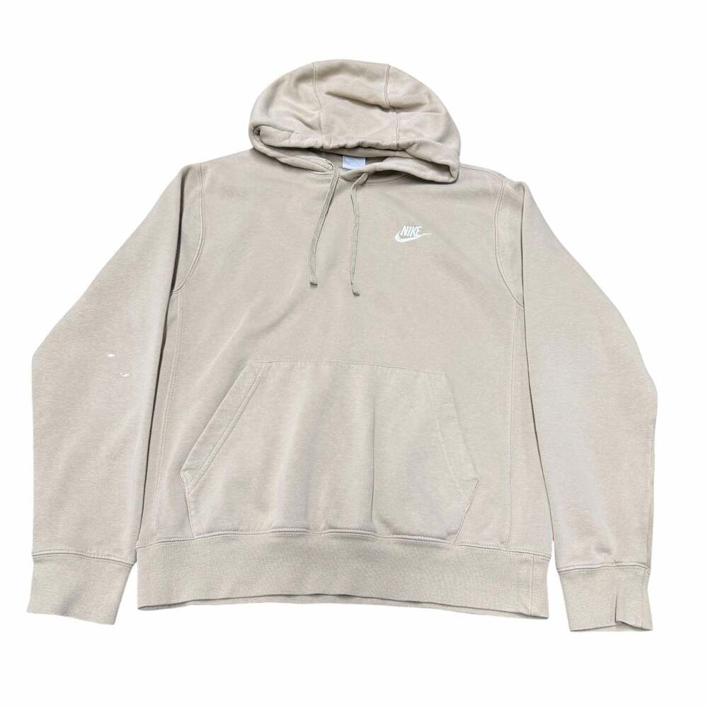 Nike Sportswear Pullover Hoodie Tan Size Small